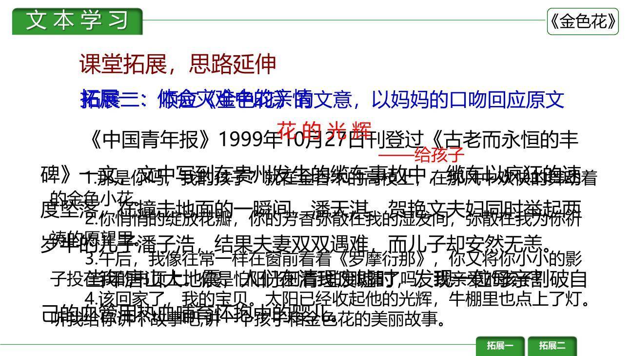 金色花PPT课件32