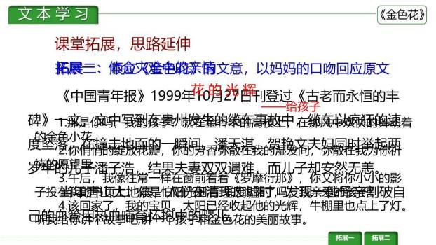 金色花PPT课件32