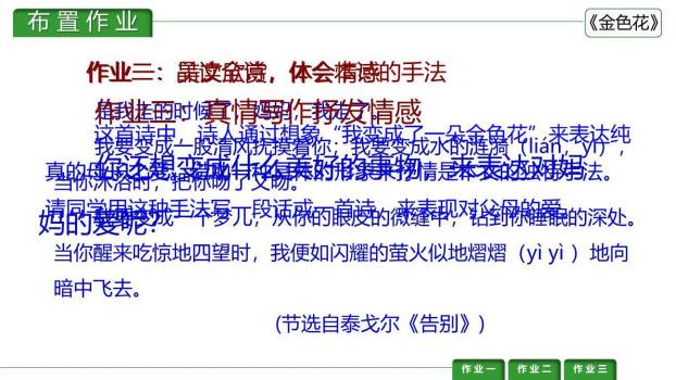 金色花PPT课件33