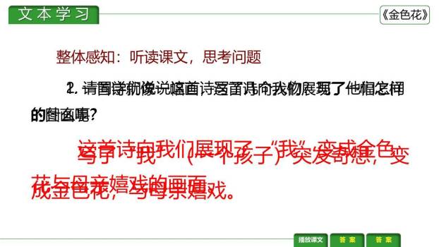 金色花PPT课件37