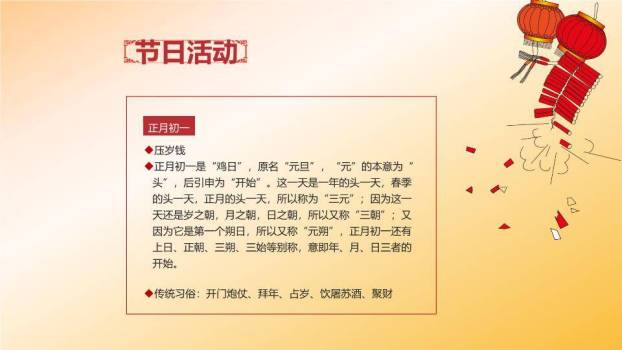 屋顶松树祥云新春如意祝福PPT9