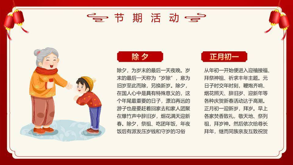 门柱蛇纹菱形数字春节科普PPT8