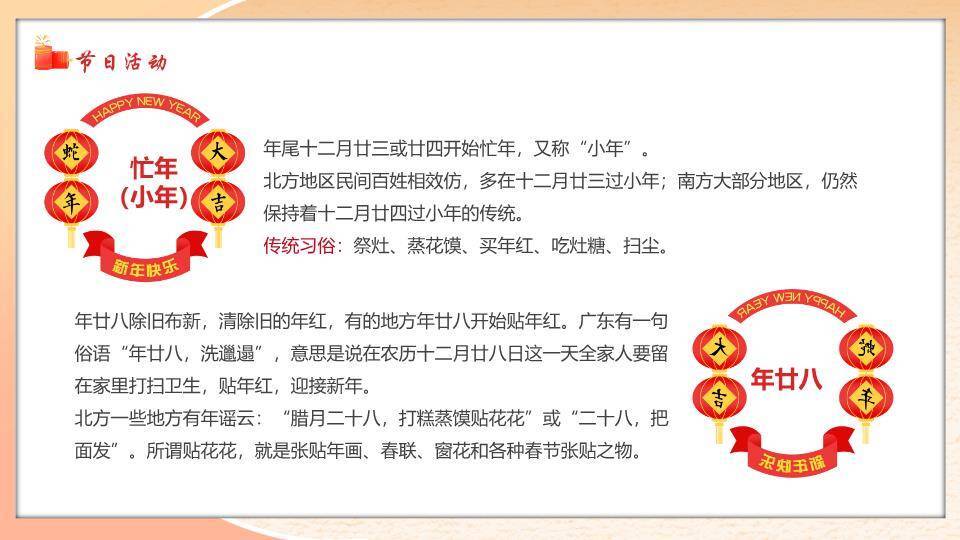 双童舞狮春节快乐祝福PPT4