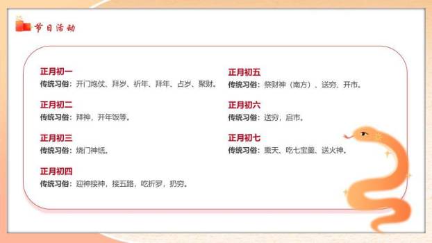 双童舞狮春节快乐祝福PPT6