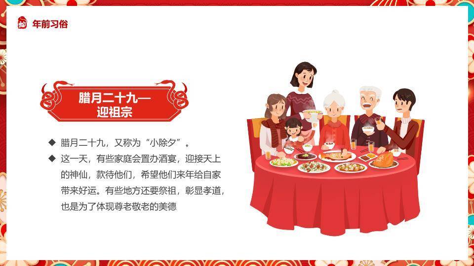 剪纸回纹灯笼春节通用祝福PPT4