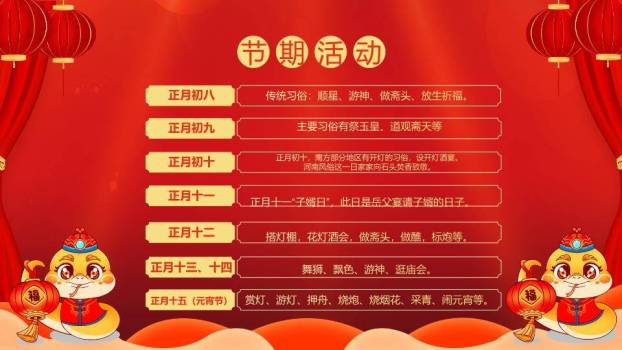 立体金蛇祥云春节文化介绍PPT7