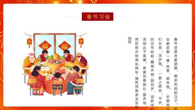 对联门柱菱形春节习俗科普PPT1