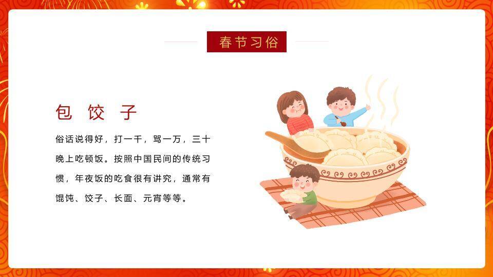 对联门柱菱形春节习俗科普PPT2