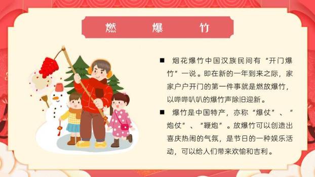 舞狮童趣数字列春节祝福PPT8