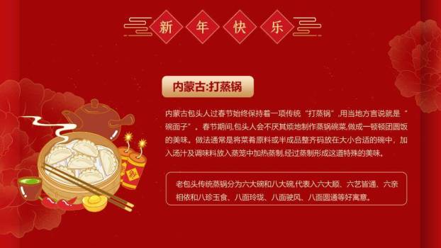 剪纸灯笼光斑南北方春节习俗PPT8