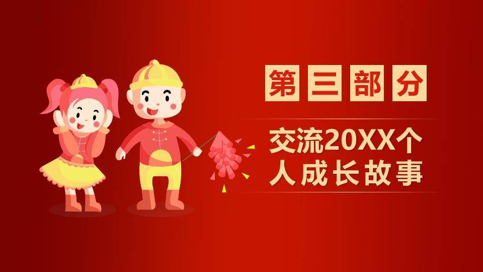 屋檐舞狮元旦快乐主题班会PPT6