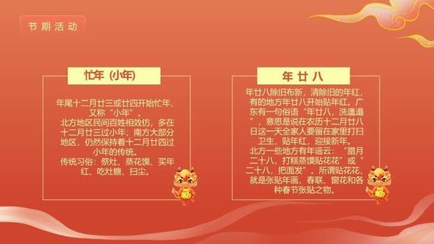 狮舞恭喜发财龙年春节祝福PPT4