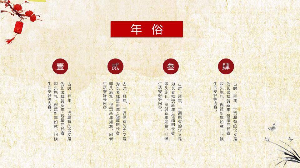 圆形镂空剪纸春节习俗宣传PPT7