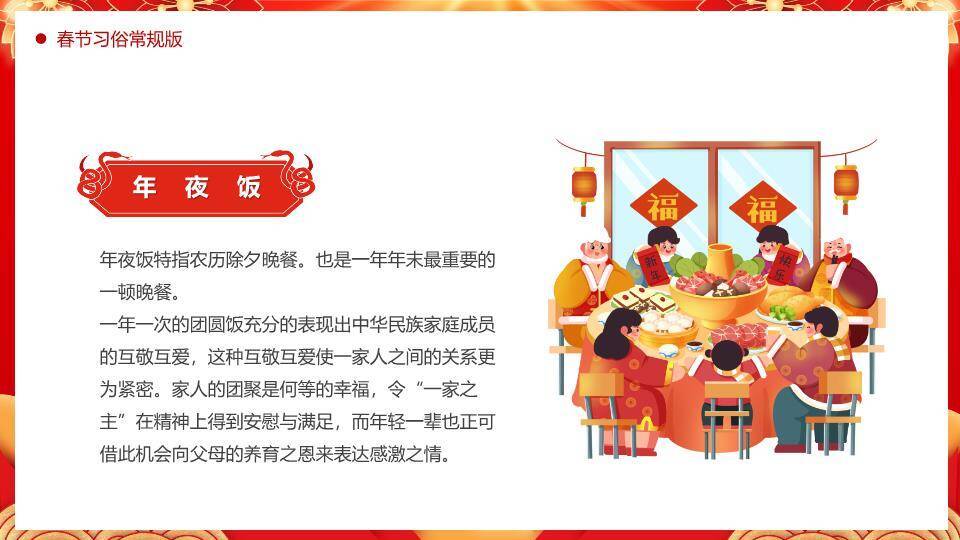 金剪纸马马年春节习俗介绍PPT1