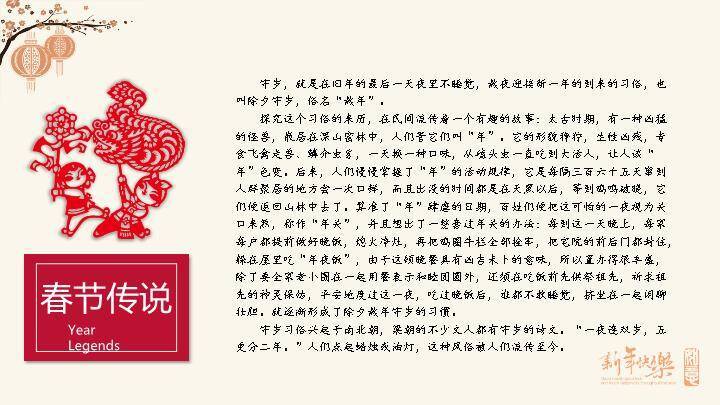 拼贴设计欢乐中国年介绍PPT9