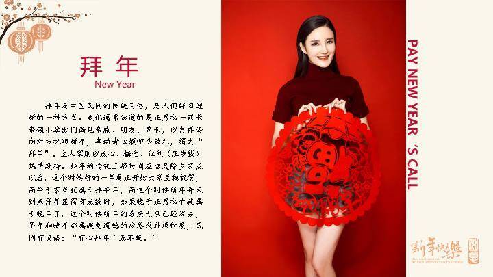 拼贴设计欢乐中国年介绍PPT3