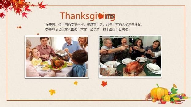 北美节日感恩节介绍PPT模板9