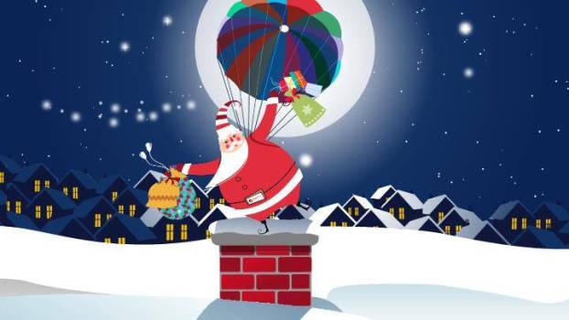 背景音乐圣诞节PPT动画贺卡0