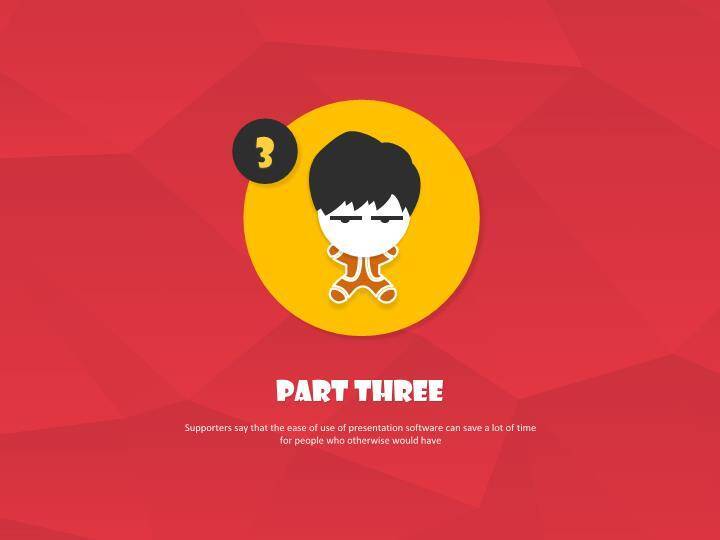 JI-00010扁平化喜庆圣诞节PPT模板3