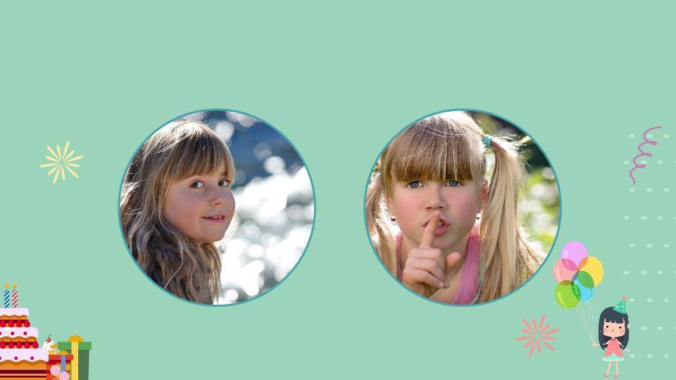 JI-00013缤纷儿童生日相册PPT模板1