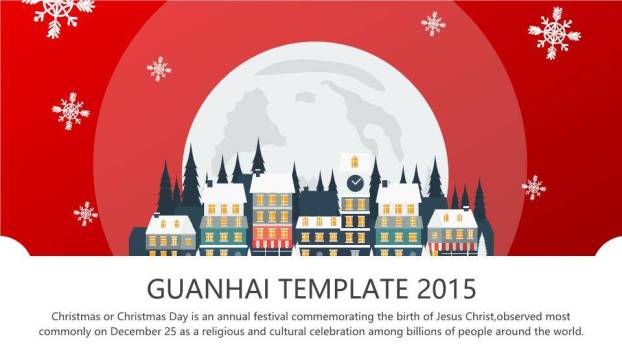 JI-00016超精美收费级圣诞节PPT模板9