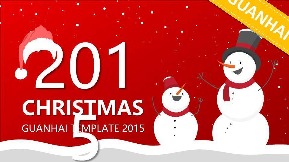 JI-00016超精美收费级圣诞节PPT模板0