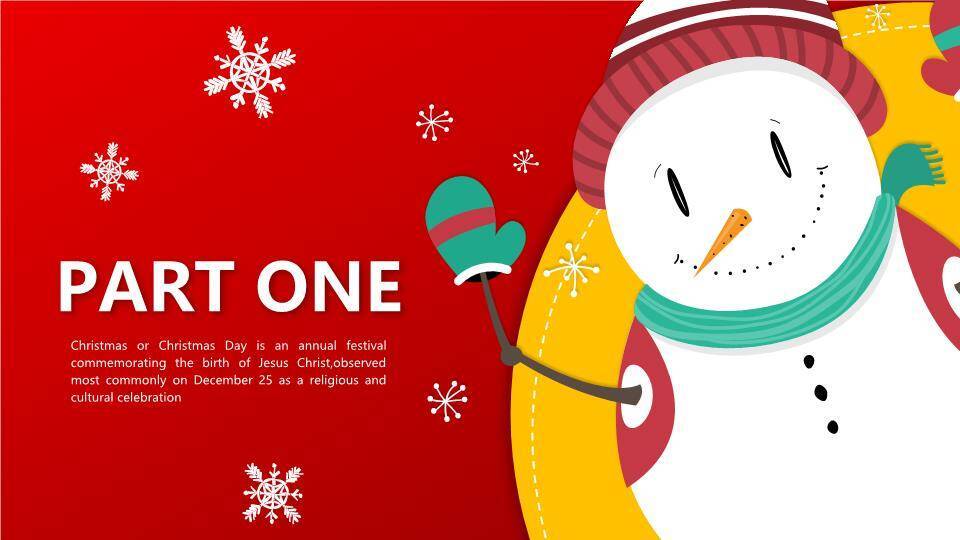 JI-00016超精美收费级圣诞节PPT模板7