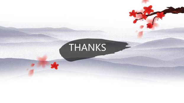 JI-00036淡雅水墨中国风清明节PPT模板4