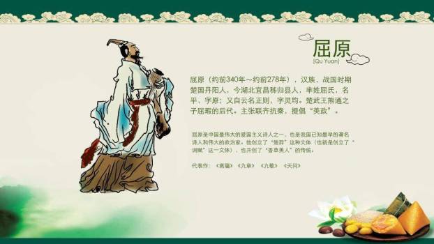 JI-00055端阳怀古粽香千里PPT模板2