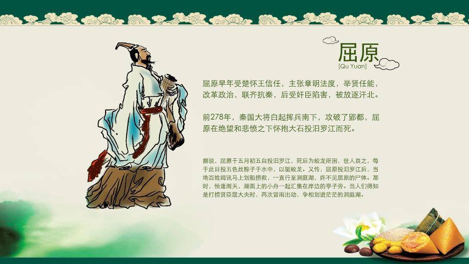 JI-00055端阳怀古粽香千里PPT模板3