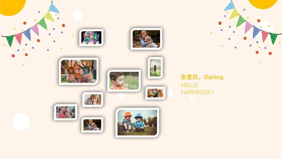 JI-00058儿童生日快乐相册PPT模板6