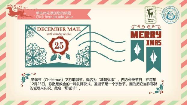 JI-00069复古风圣诞节PPT模板2