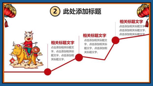 JI-00093国潮风牛气冲天牛年春节PPT模板2