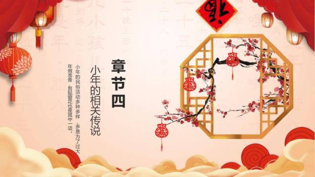 JI-000102过小年习俗来历PPT模板7