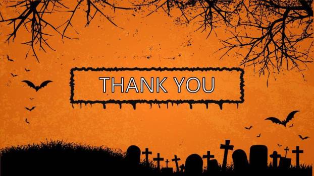 JI-000108黑黄搭配万圣节快乐PPT模板2