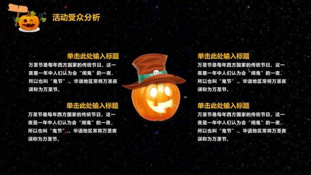 JI-000109黑色万圣节活动方案PPT模板3