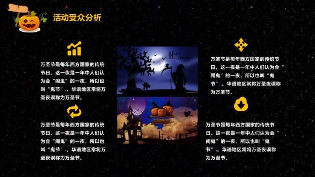 JI-000109黑色万圣节活动方案PPT模板4