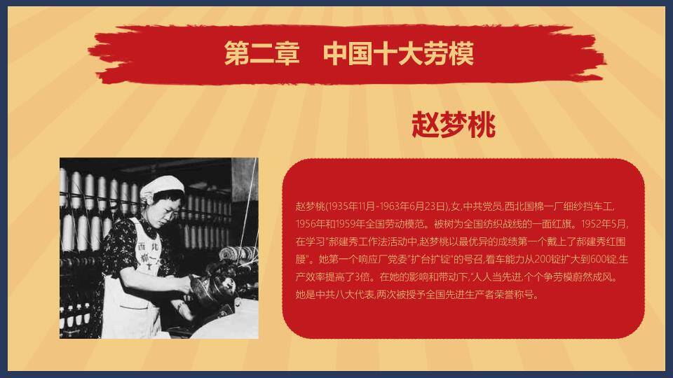 JI-000121怀旧风劳动节PPT模板2