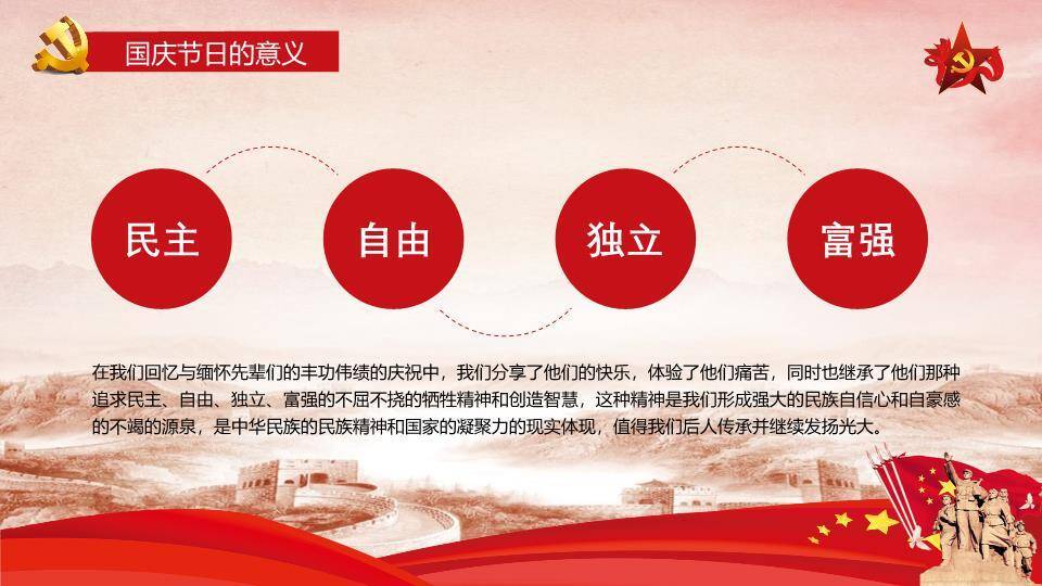 JI-000123欢度国庆幻灯片模板6