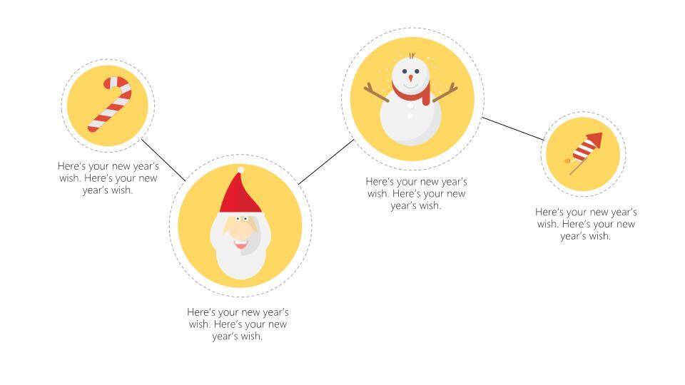 JI-000131简洁扁平化圣诞节主题PPT模板9