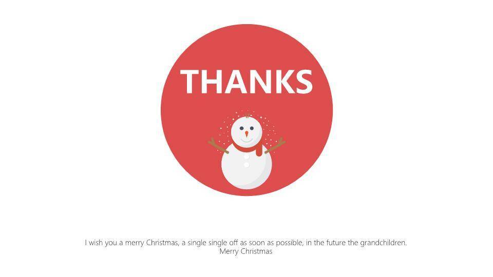 JI-000131简洁扁平化圣诞节主题PPT模板6