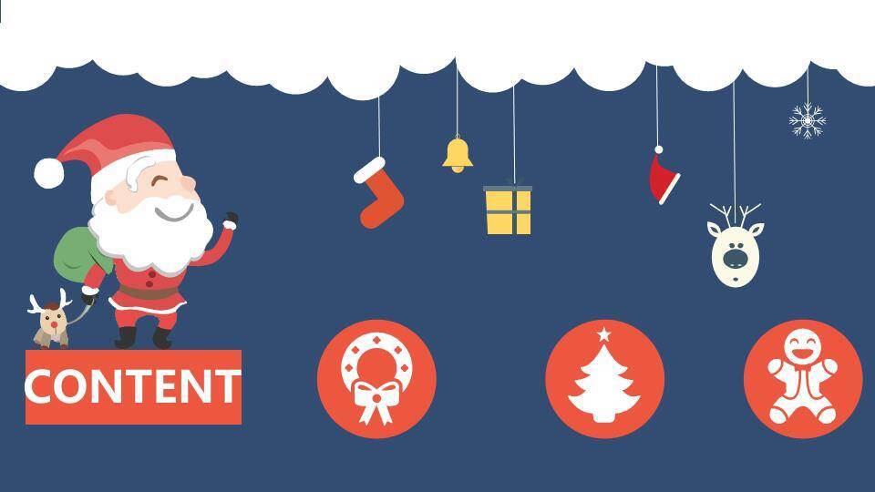 JI-000131简洁扁平化圣诞节主题PPT模板7