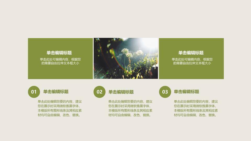 JI-000137简约清新植树节主题PPT模板7