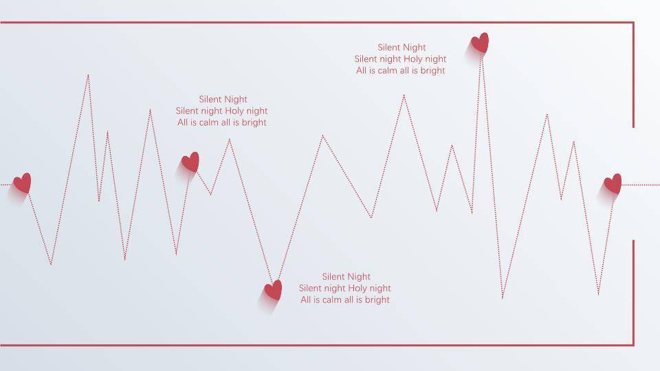 JI-000138简约长阴影驯鹿圣诞节PPT模板1