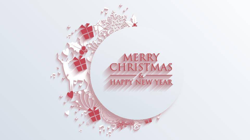 JI-000138简约长阴影驯鹿圣诞节PPT模板7