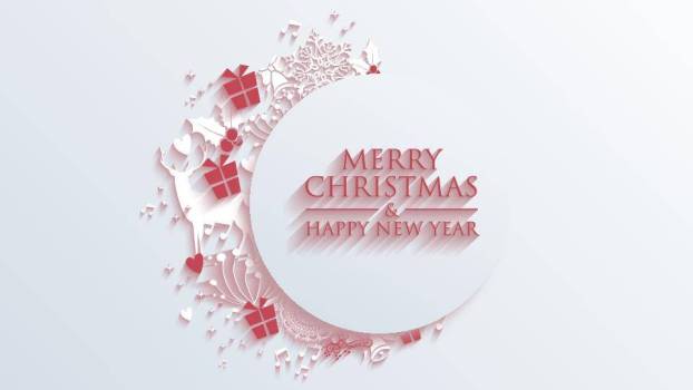 JI-000138简约长阴影驯鹿圣诞节PPT模板7