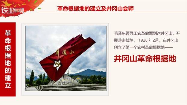 JI-000139建军节建军历史介绍PPT模板4