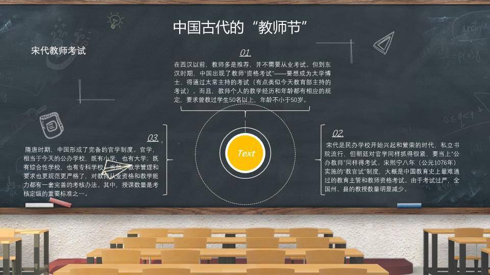JI-000140教室黑板教师节PPT模板7