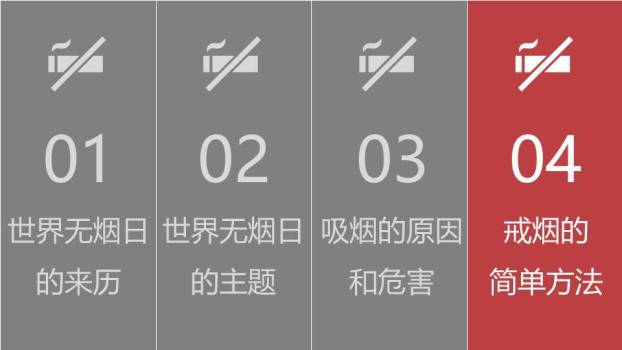 JI-000141戒烟世界无烟日PPT模板8