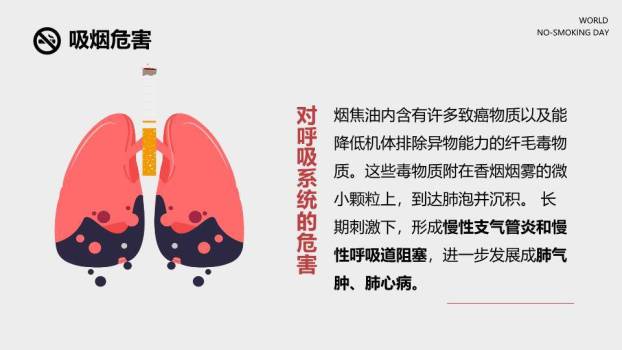 JI-000141戒烟世界无烟日PPT模板4